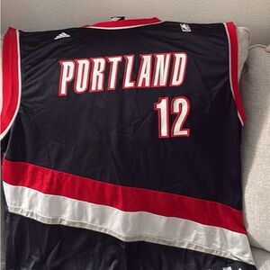 Adidas Portland Trailblazers LaMarcus Aldridge - Black, Red, and White